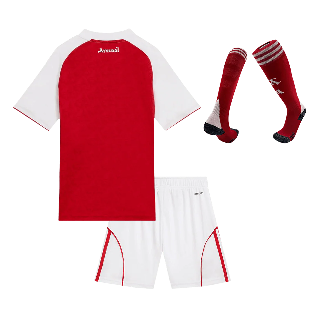 Arsenal Kid's Home Soccer Full Kit 2025/26 - Jersey+Shorts+Socks