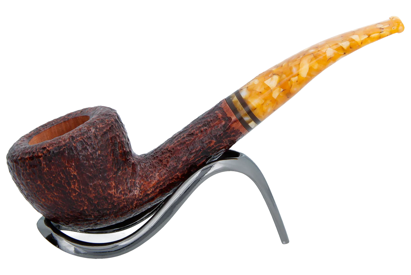 Savinelli Miele Rusticata Brownblast 316 - 6mm Briar Pipe