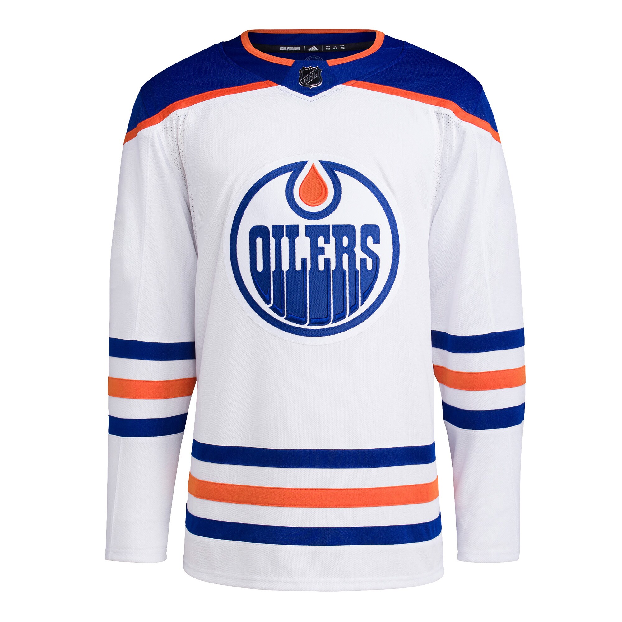 Edmonton Oilers  Men’s Away Primegreen  Blank Jersey – White