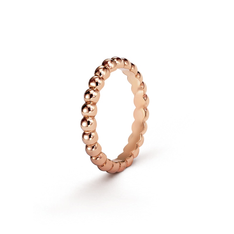 Perlee pearls of gold ring, medium model