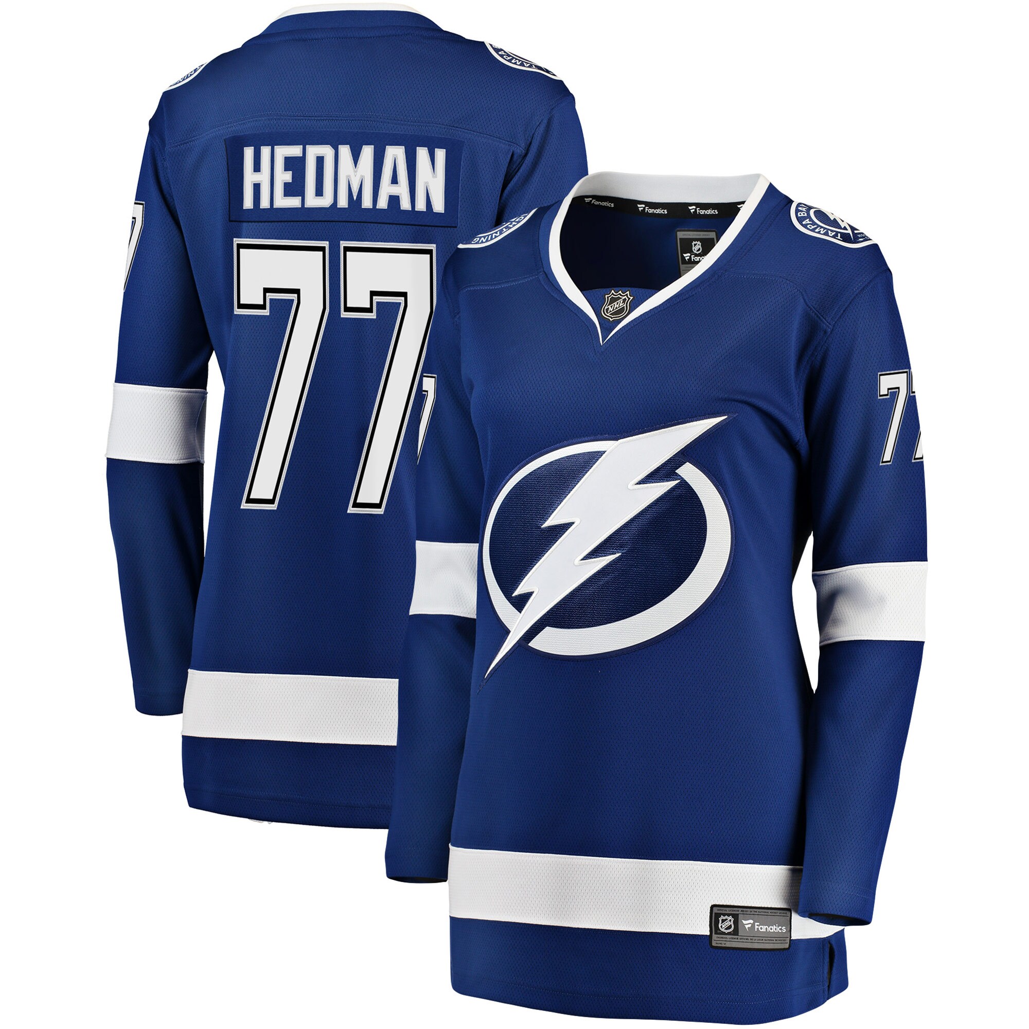 Victor Hedman Tampa Bay Lightning Fanatics Women’s Premier Breakaway   Jersey – Blue