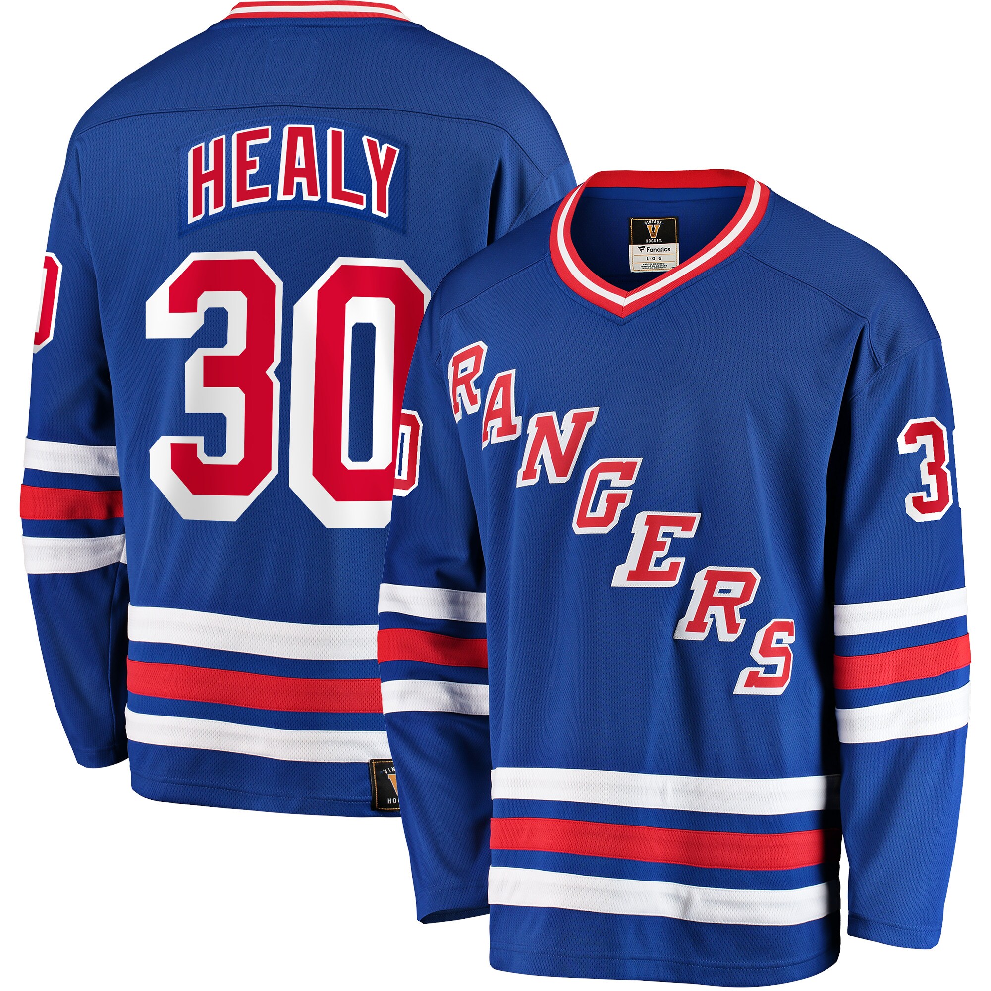 Glenn Healy New York Rangers Fanatics Premier Breakaway Retired   Jersey – Blue