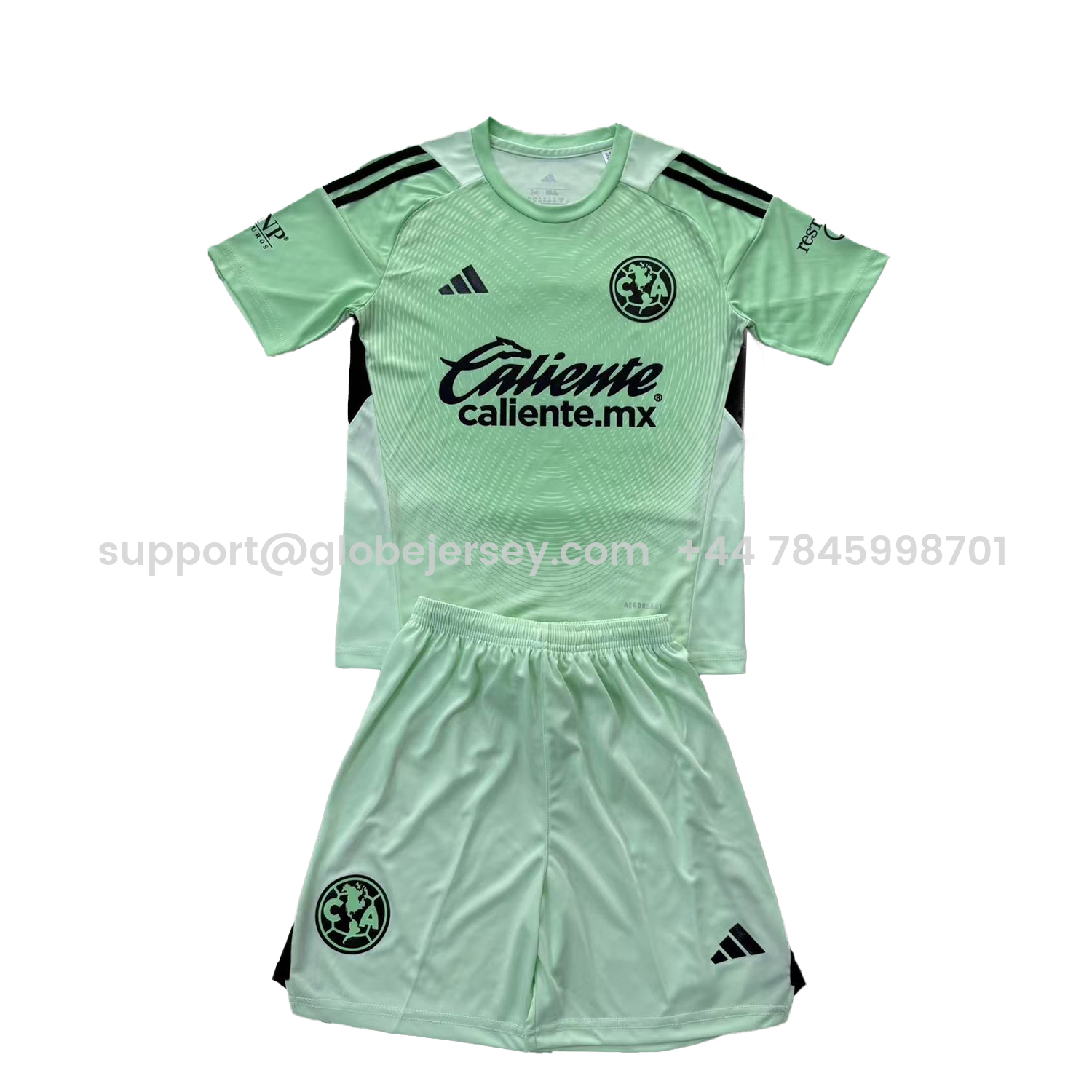 Club América 25-26 Green Goalkeeper Men's Adult Jersey Set - Fans Version
