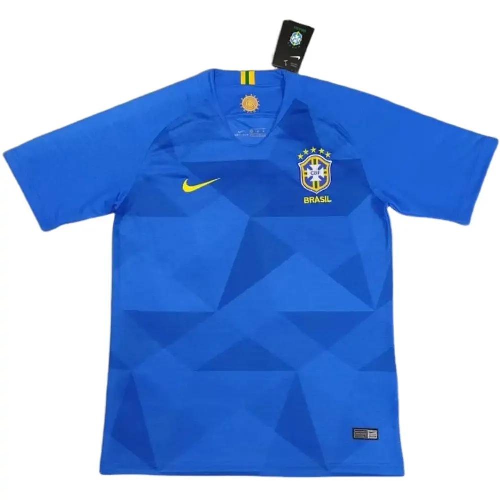 2018 World Cup Brazil Away Jersey - Fans Version