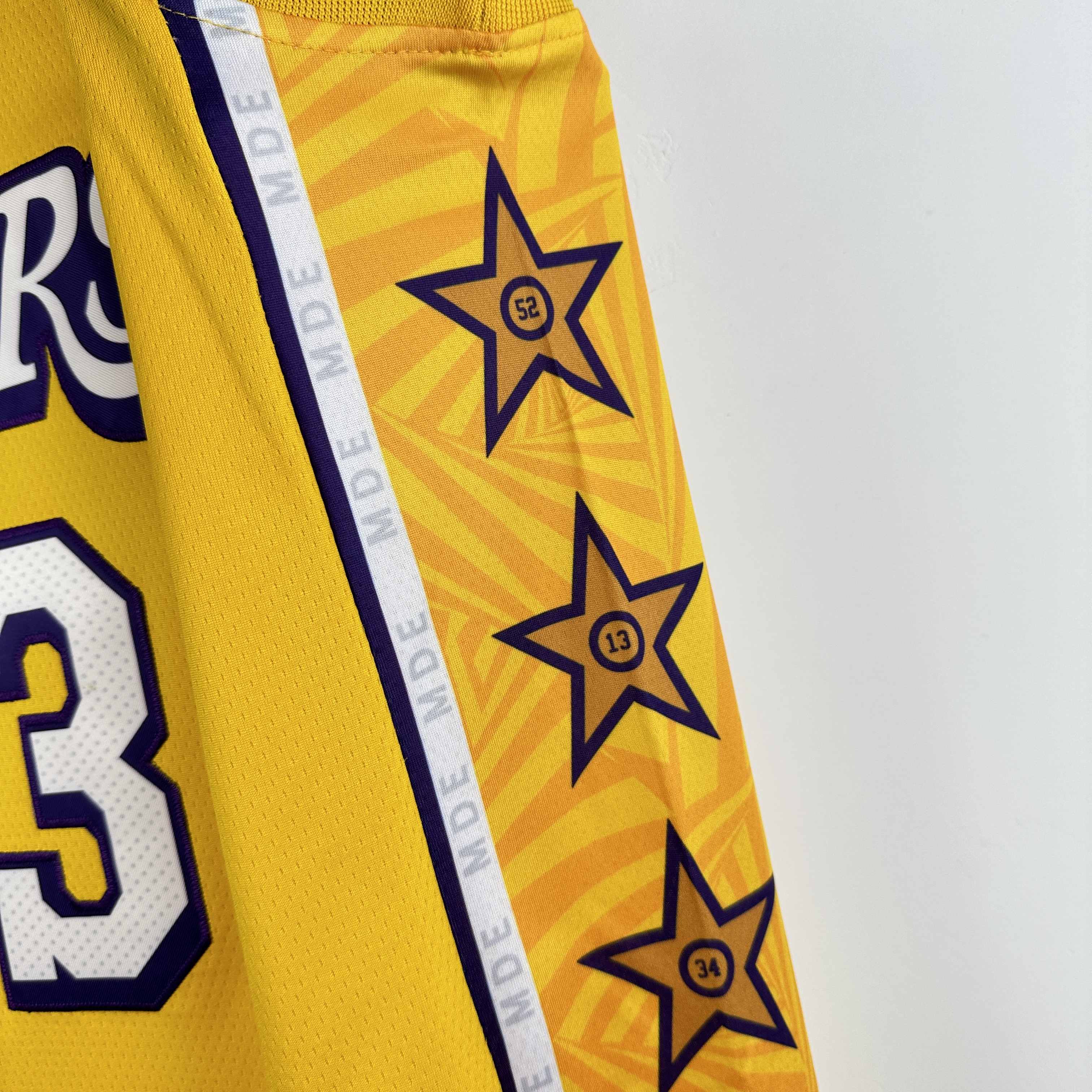 Embroidered Lakers with stars No. 23 James