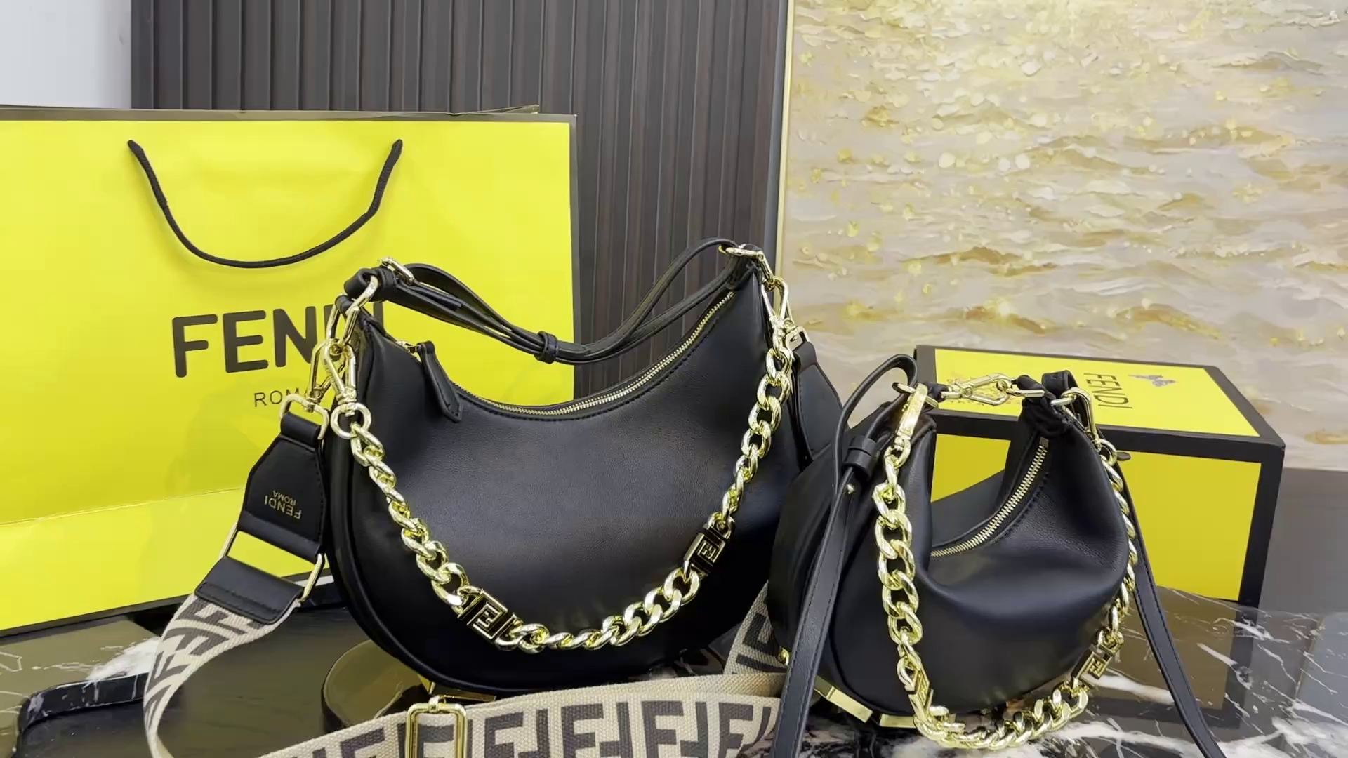 Fendi Graphy Hobo Bag