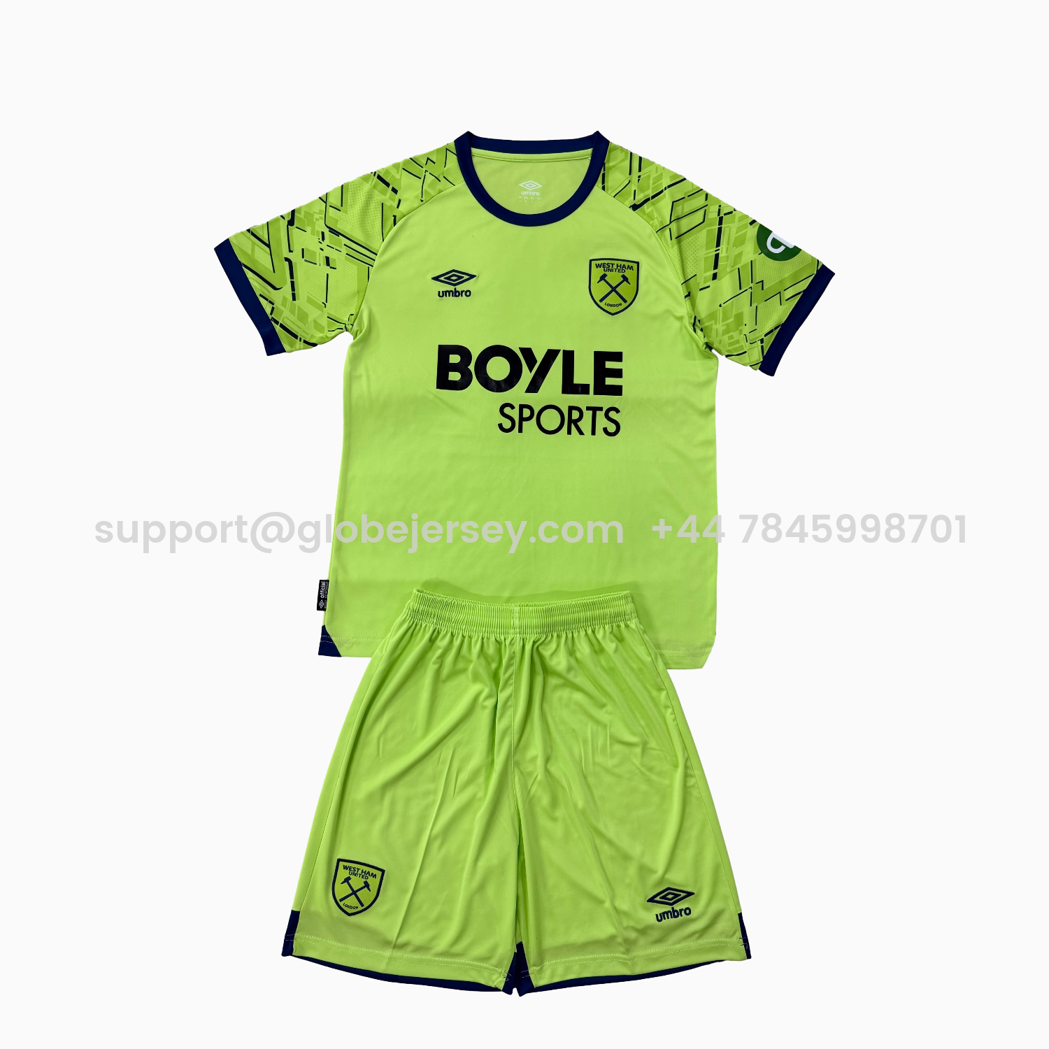 West Ham United 25-26 Green Goalkeeper Men's Adult Jersey Set - Fans Version
