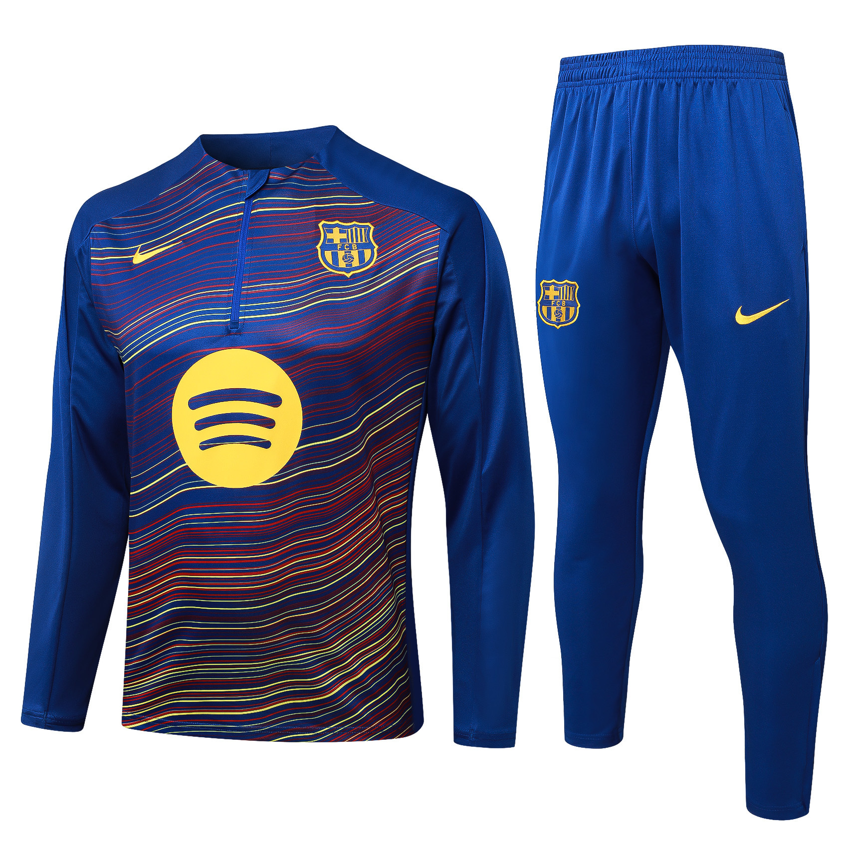 2025/26 Barcelona Blue Half-Zip Training Jersey