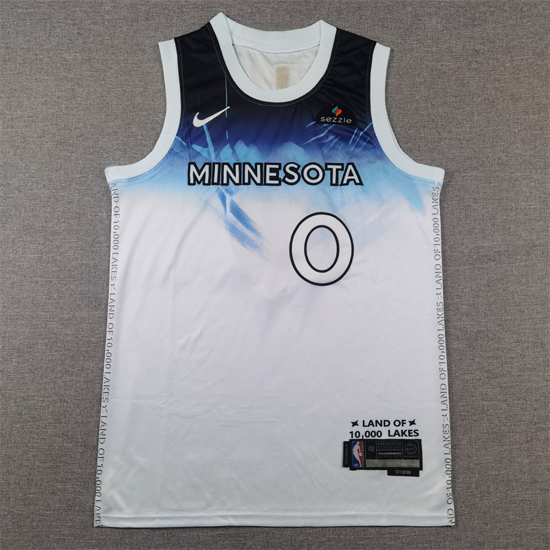 Unisex Minnesota Timberwolves 2024/25 Embroidered Swingman Jersey City Edition