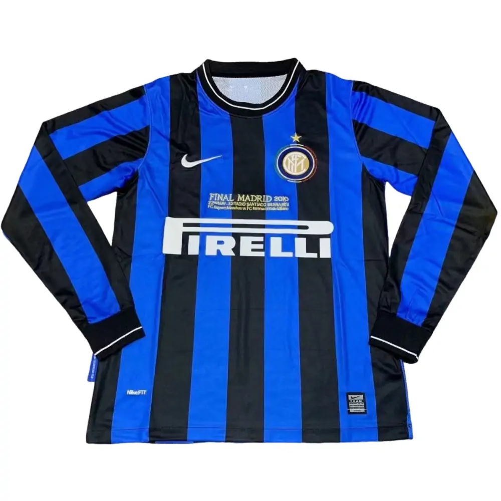 2010 Inter Milan Home Retro Long Sleeve Jersey