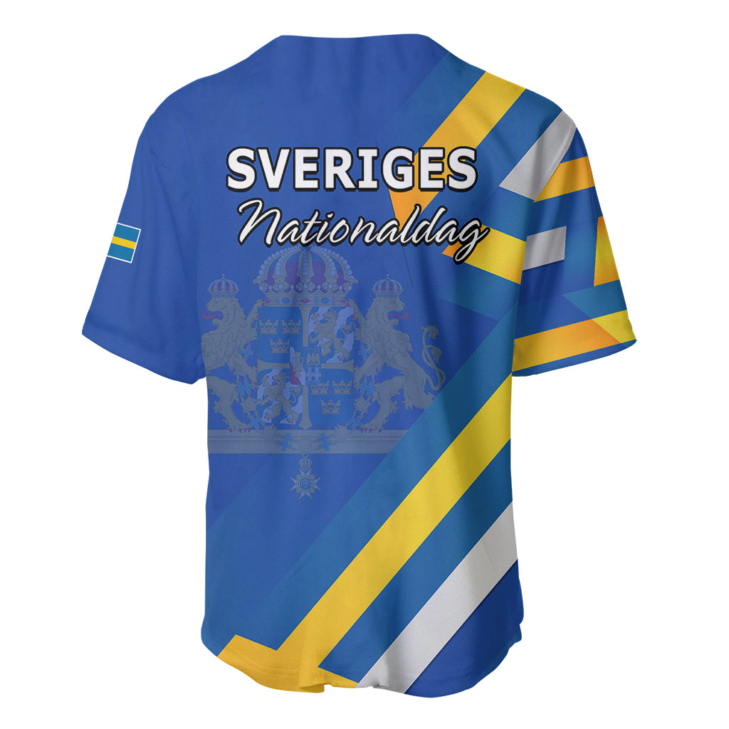 Sweden National Day Baseball Jersey Sveriges Nationaldag Flag Style LT9
