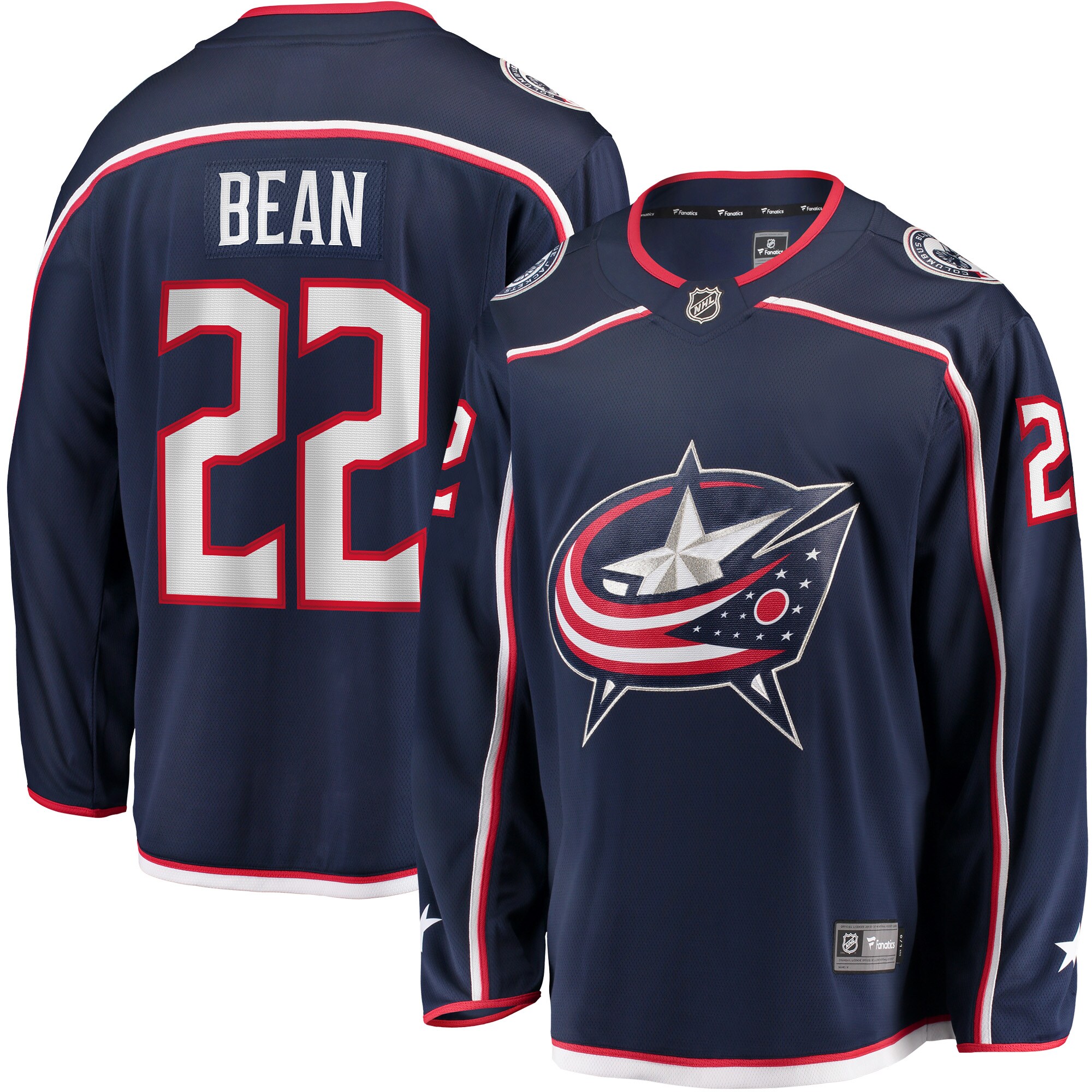 Jake Bean Columbus Blue Jackets Fanatics Home Breakaway   Jersey – Navy