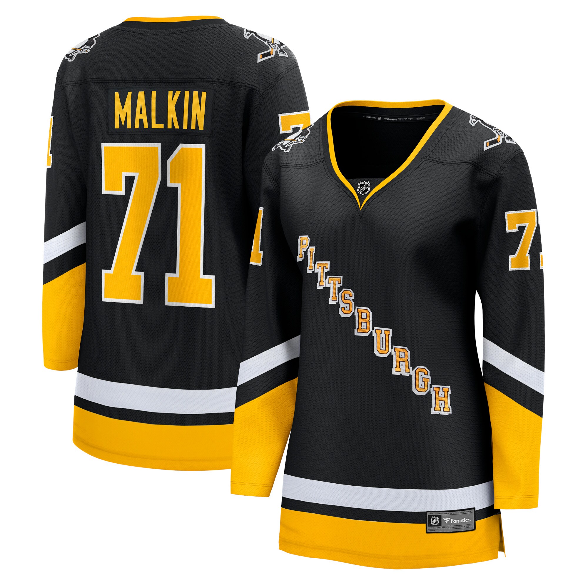 Evgeni Malkin Pittsburgh Penguins Fanatics Women’s Alternate Premier Breakaway   Jersey – Black