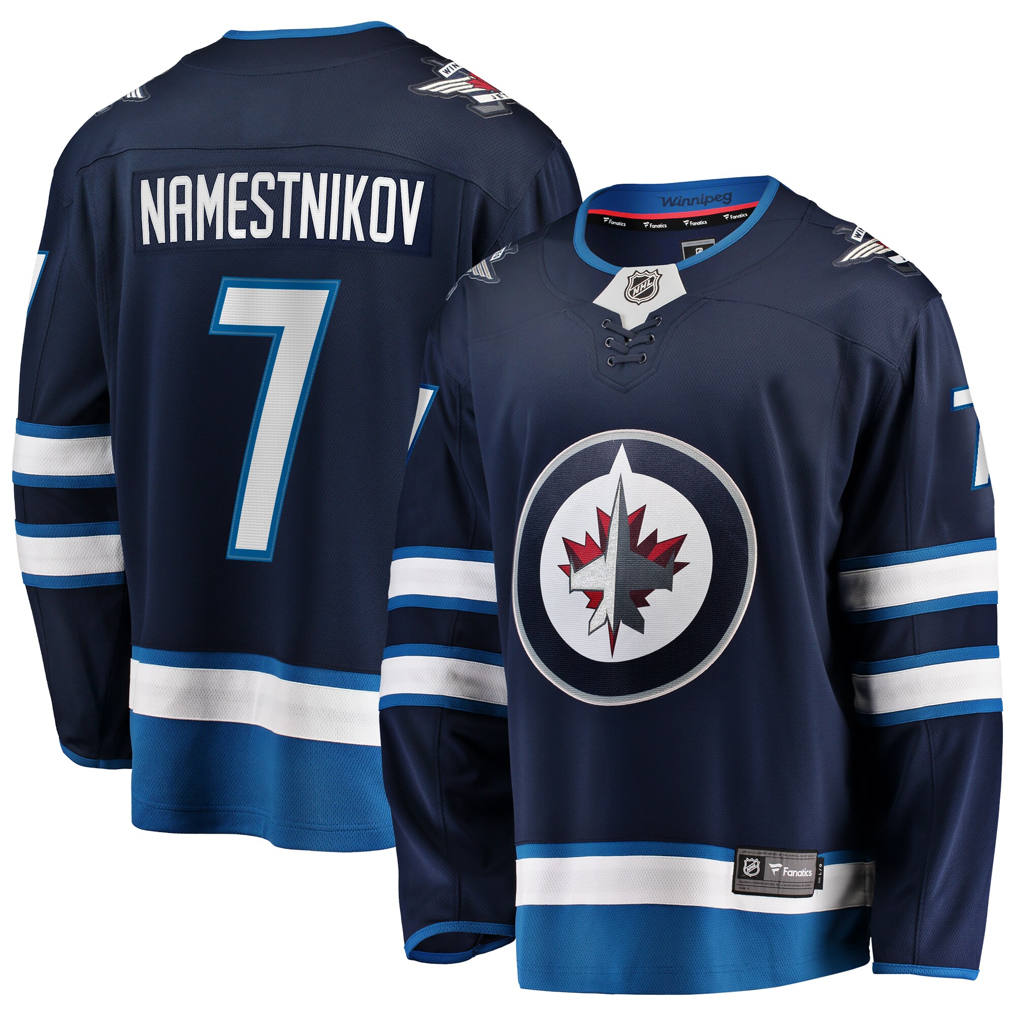 Vladislav Namestnikov Winnipeg Jets Fanatics Home Premier Breakaway   Jersey – Navy