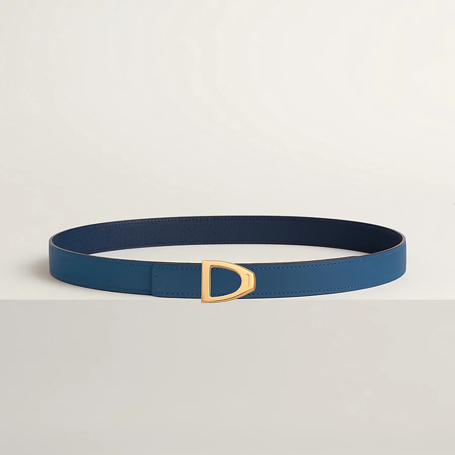 Cavaliere belt buckle & Reversible leather strap 24 mm