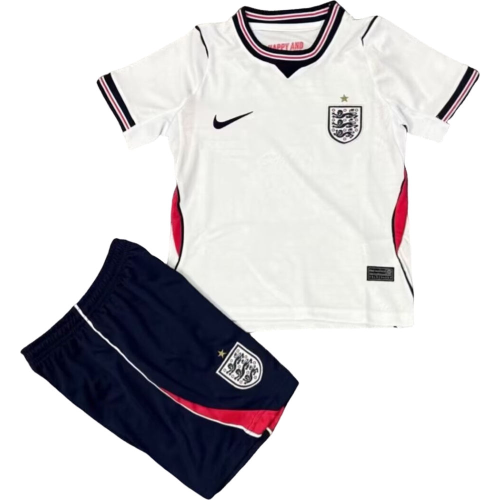 2026 World Cup England Home Jersey Children's Set - Fans Edition