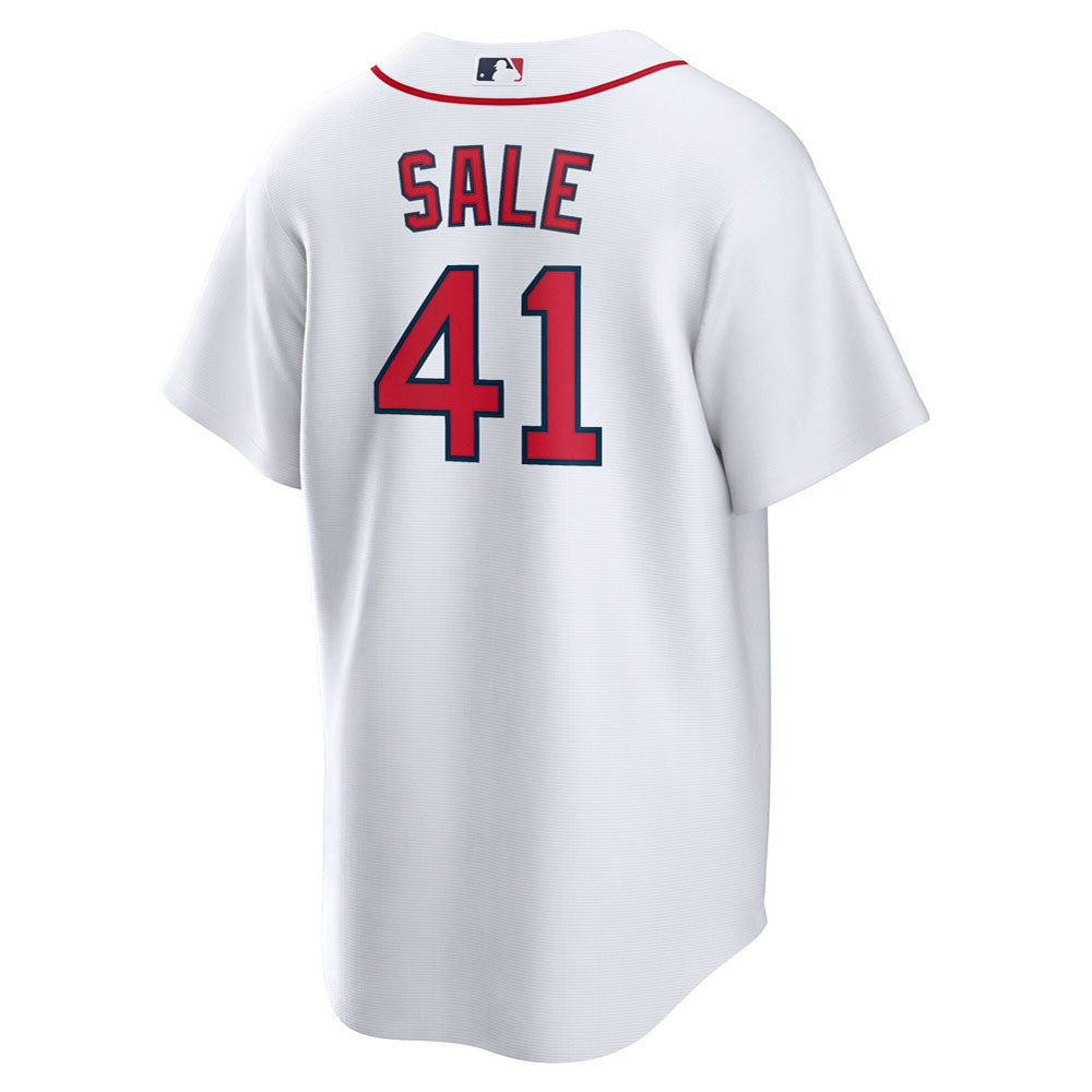 Men's Boston Red Sox Chris Sale Home Player Name Jersey - White