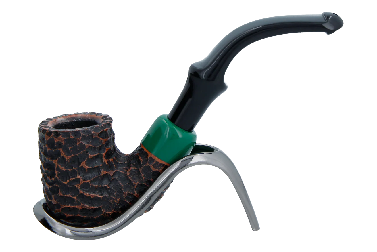 Peterson of Dublin St. Patrick's Day 2024 Limited Edition Rusticated P Lip Briar Pipe - Shape 313
