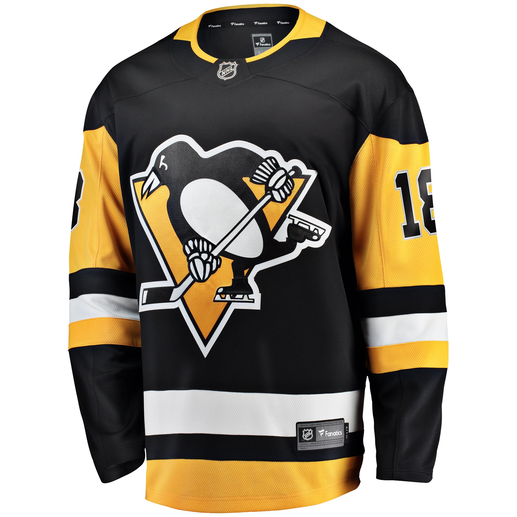 Andreas Johnsson Pittsburgh Penguins Fanatics Home Breakaway Jersey – Black