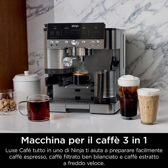 NINJA - MACCHINA DA CAFFÈ LUXE CAFÉ PREMIER 3IN1-Argento