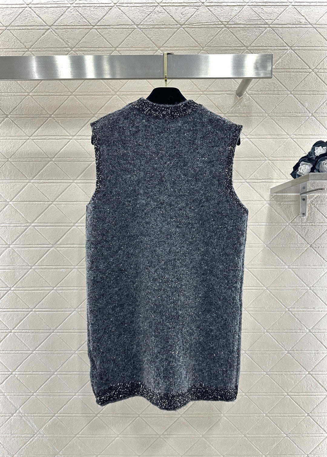26SS NEW Knitted vest dress