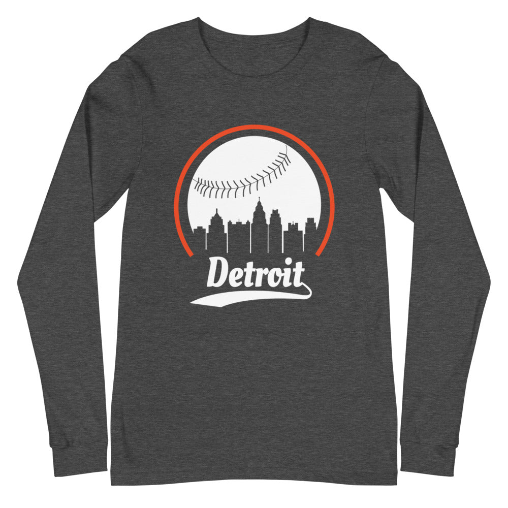 Unisex Detroit Tigers Baseball Long Sleeve Tee Shirt