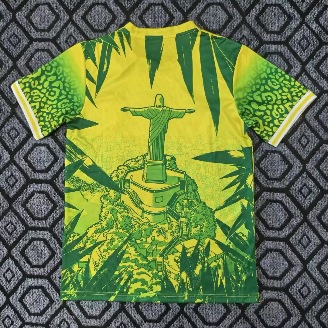 2025-26 Brazil Special Edition Yellow and Green Jersey - Fans Edition