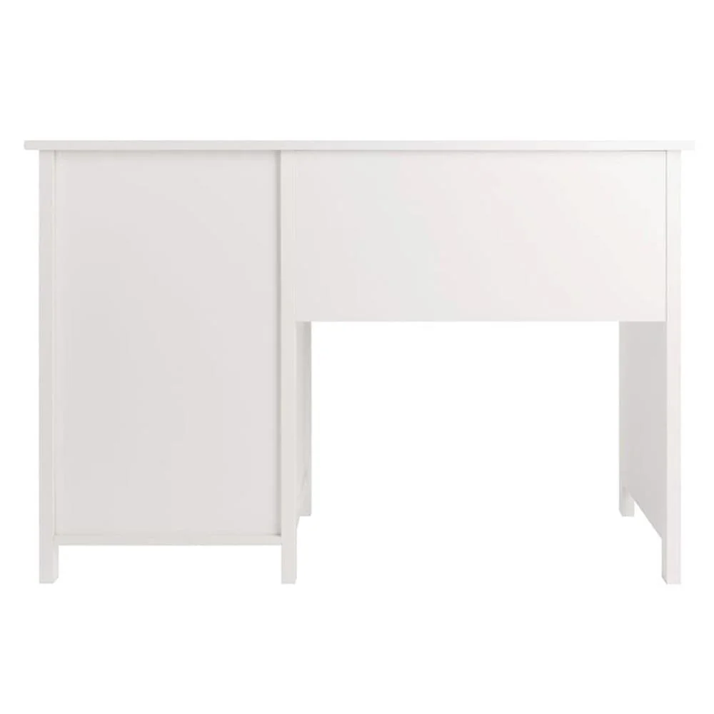 Pemberly Row Transitional Composite Wood Office Writing Desk in Black