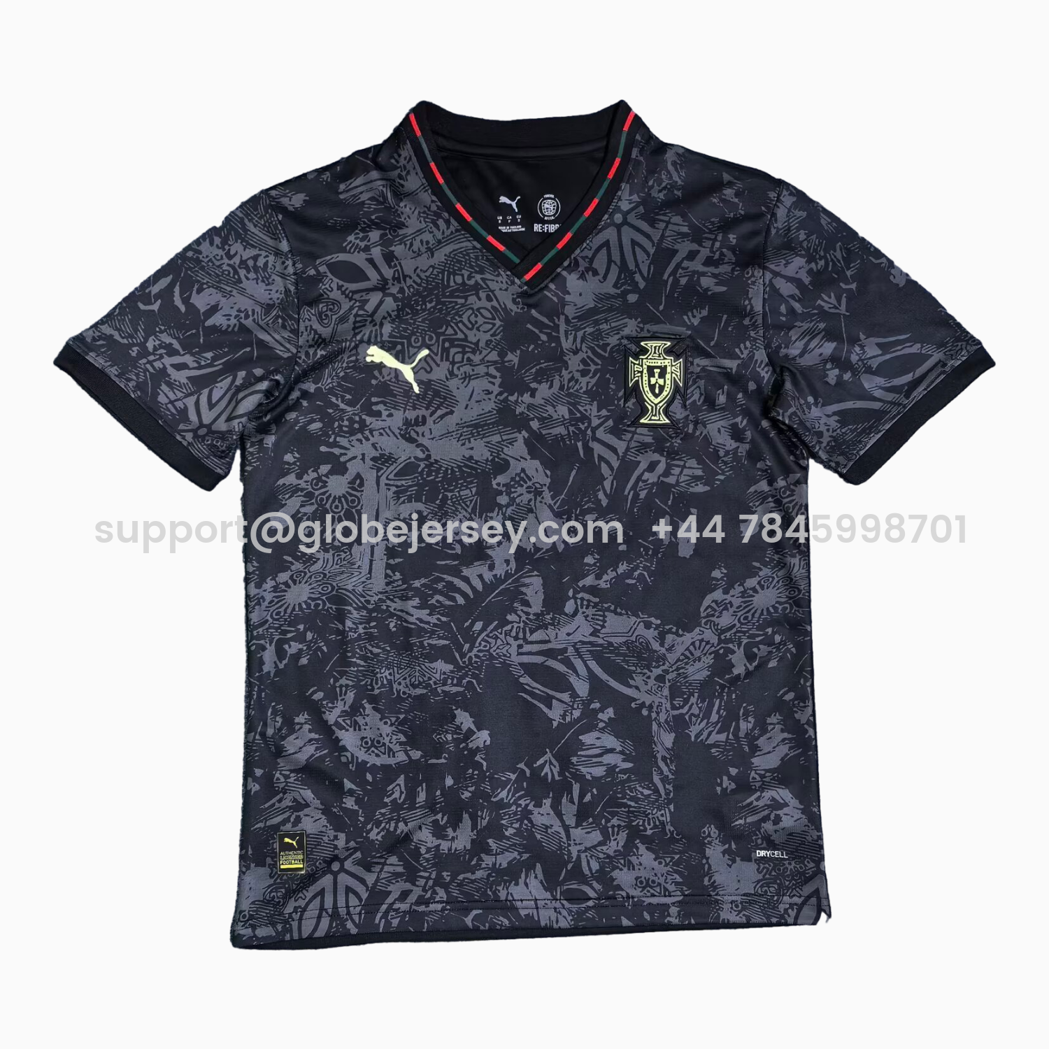Portugal 2026 Grey And Black Special Jersey - Fans Version