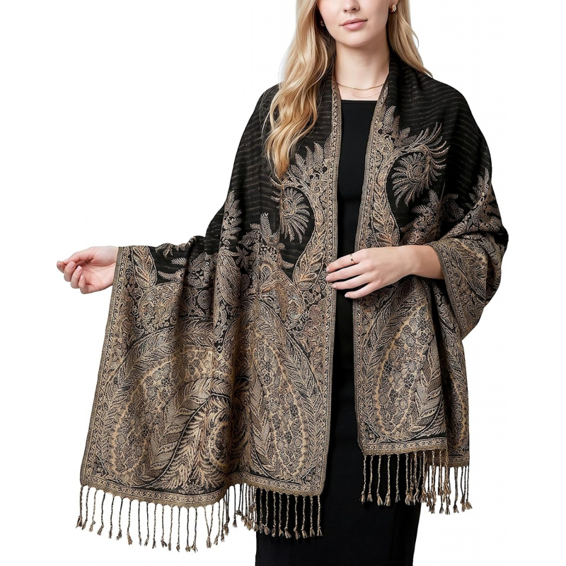 Reversible Paisley Pashmina Rave Scarf