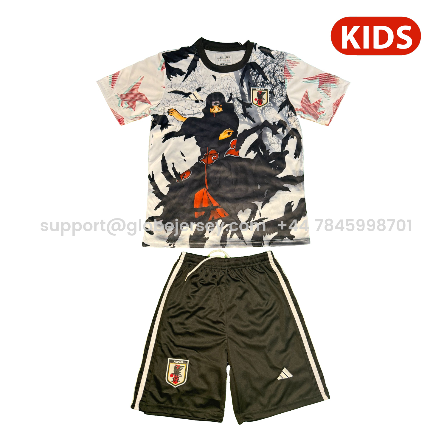 Japan 25-26 Uchiha Itachi White And Black Special Kids Kit
