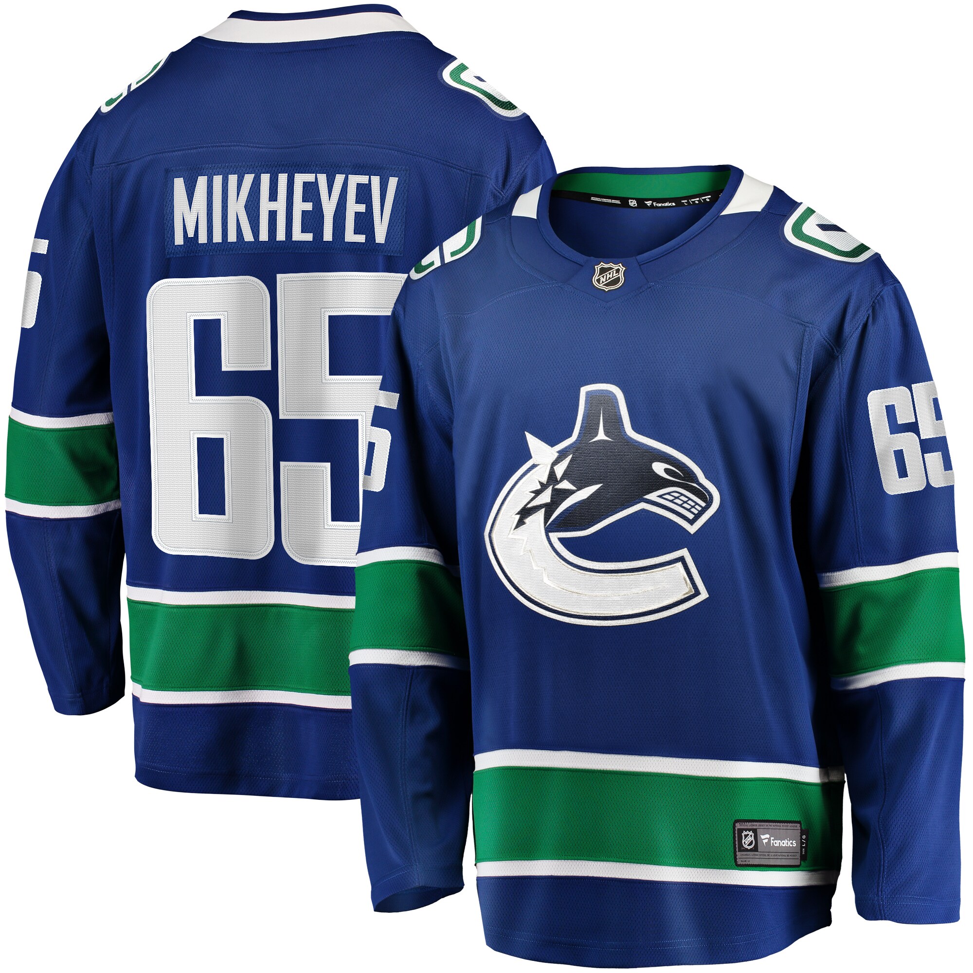 Ilya Mikheyev Vancouver Canucks Fanatics Home Breakaway Jersey – Blue
