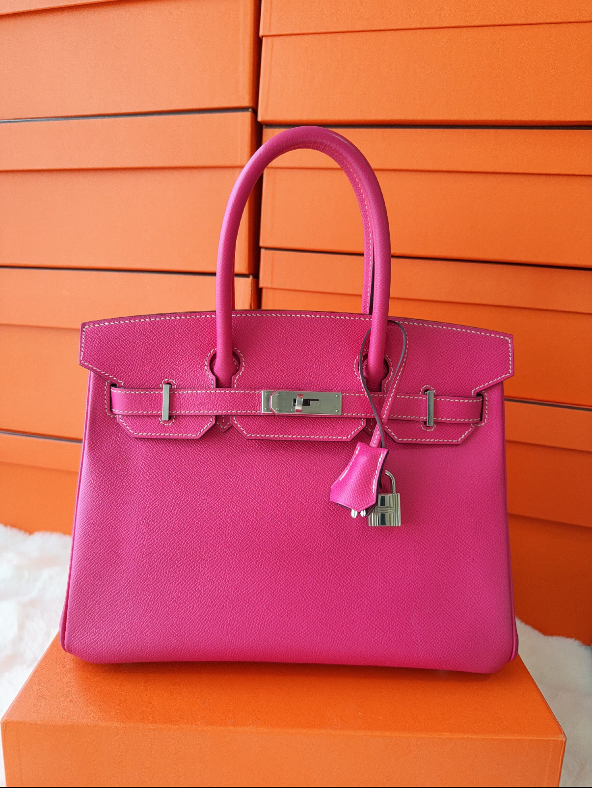 Hermès Birkin 25-30 Rose Bonbon EPSON custom