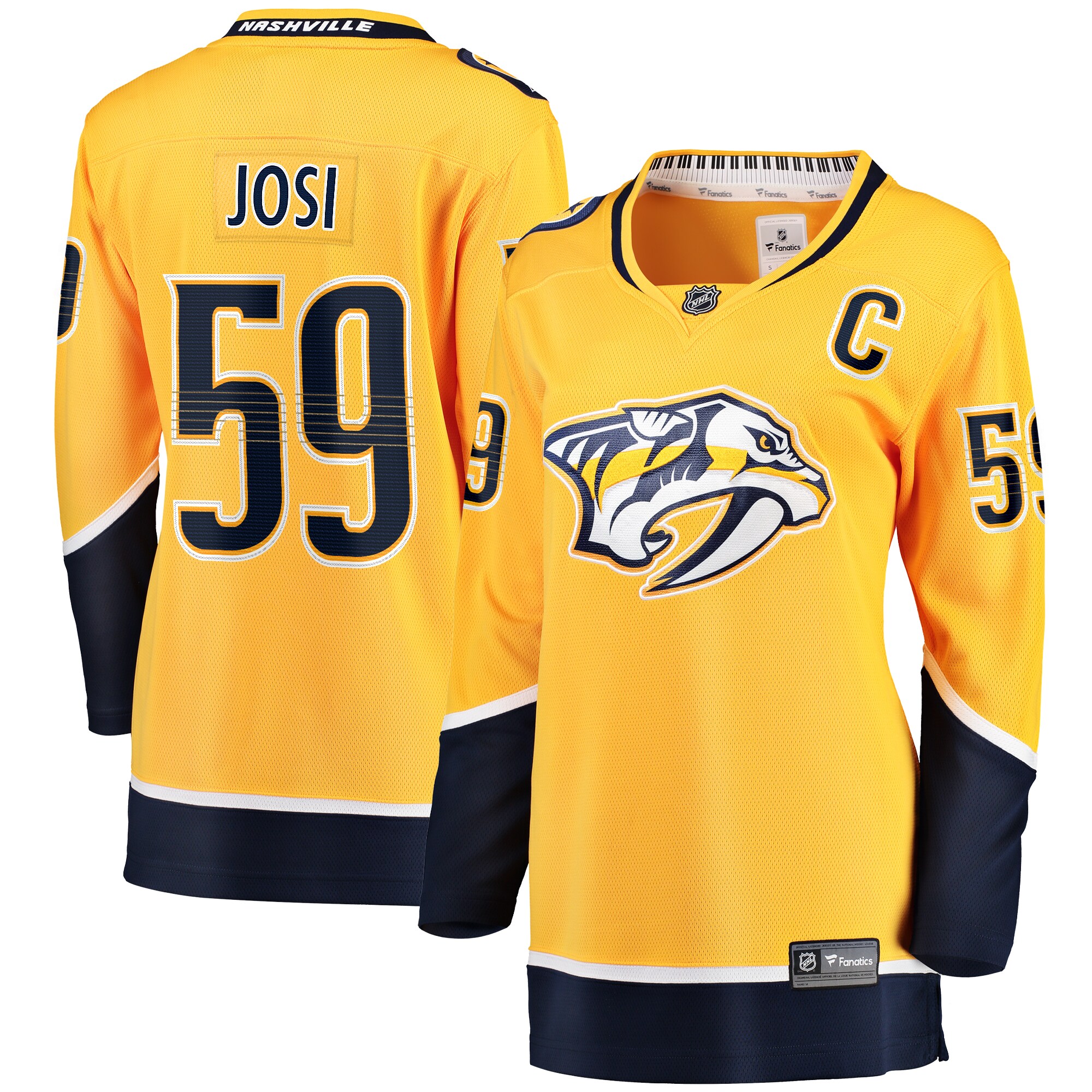 Roman Josi Nashville Predators Fanatics Women’s Home Breakaway   Jersey – Gold