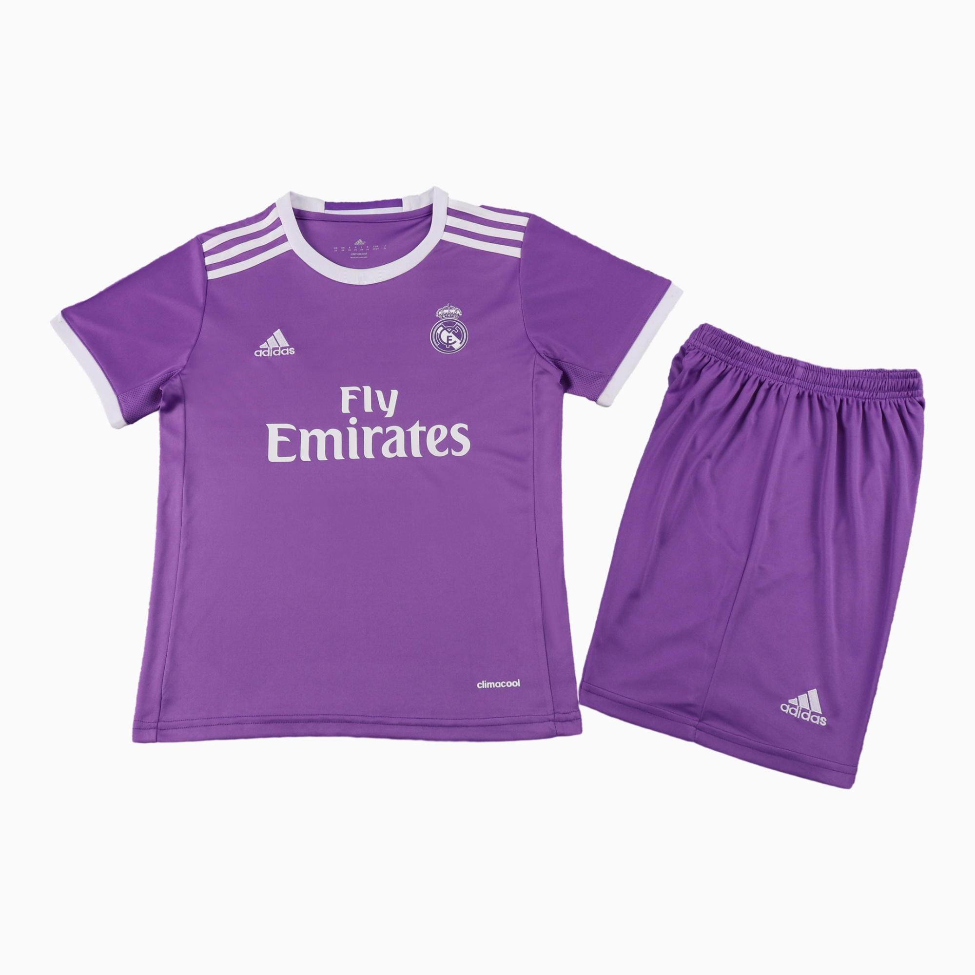 Retro Real Madrid 2016-17 Away Kids Kit