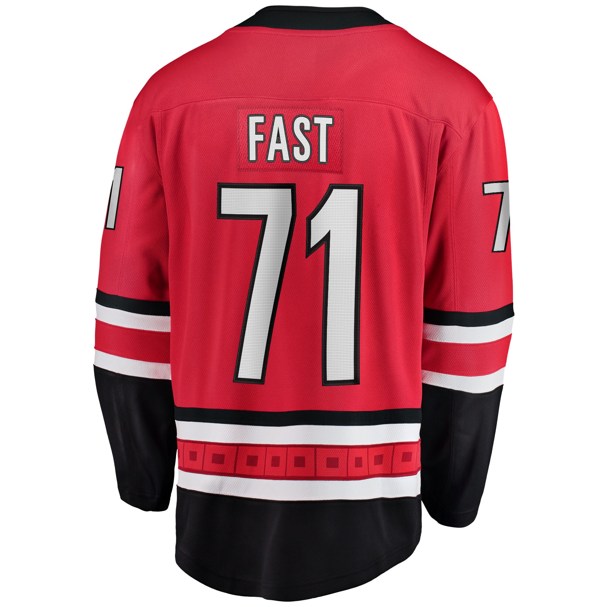 Jesper Fast Carolina Hurricanes Fanatics Alternate Breakaway Jersey – Red
