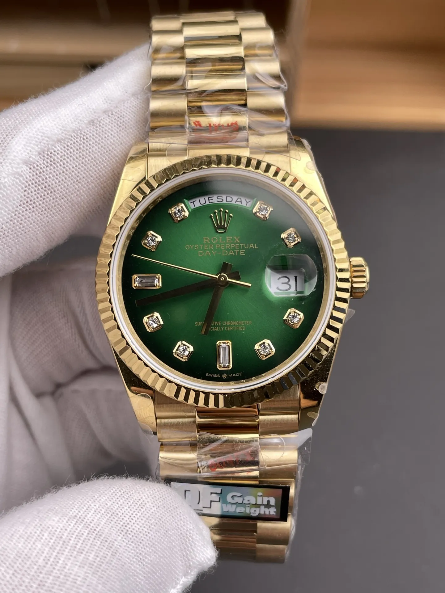 Rolex Day-Date Smoked Green 36mm