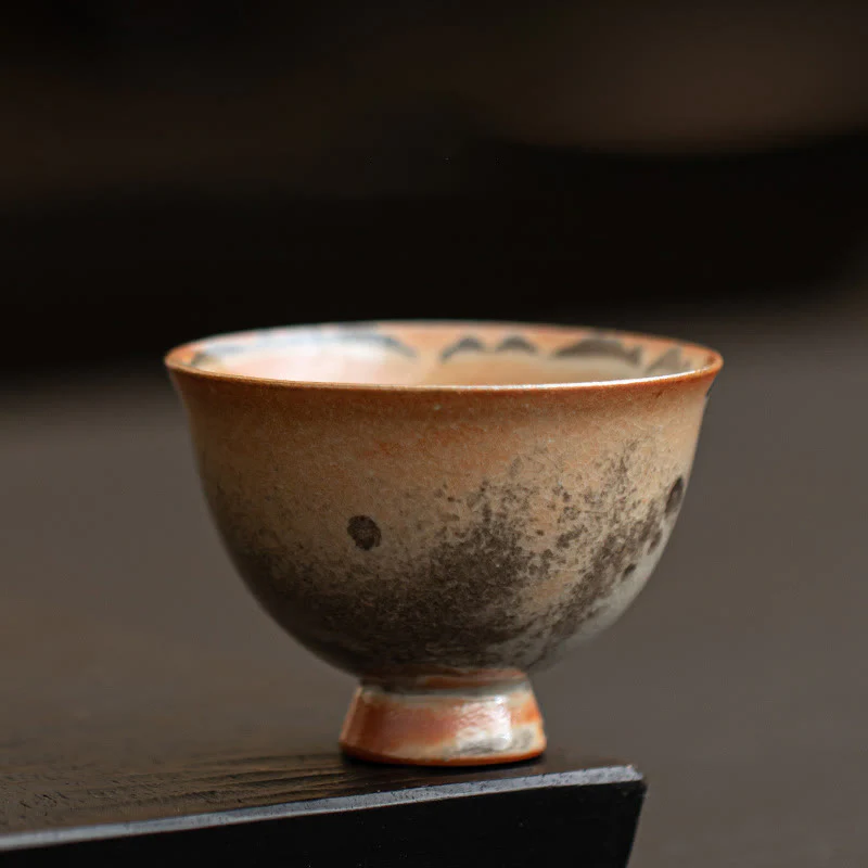 Buddha Stones Small Cute Cat Teacup Kung Fu Tea Cup 60ml