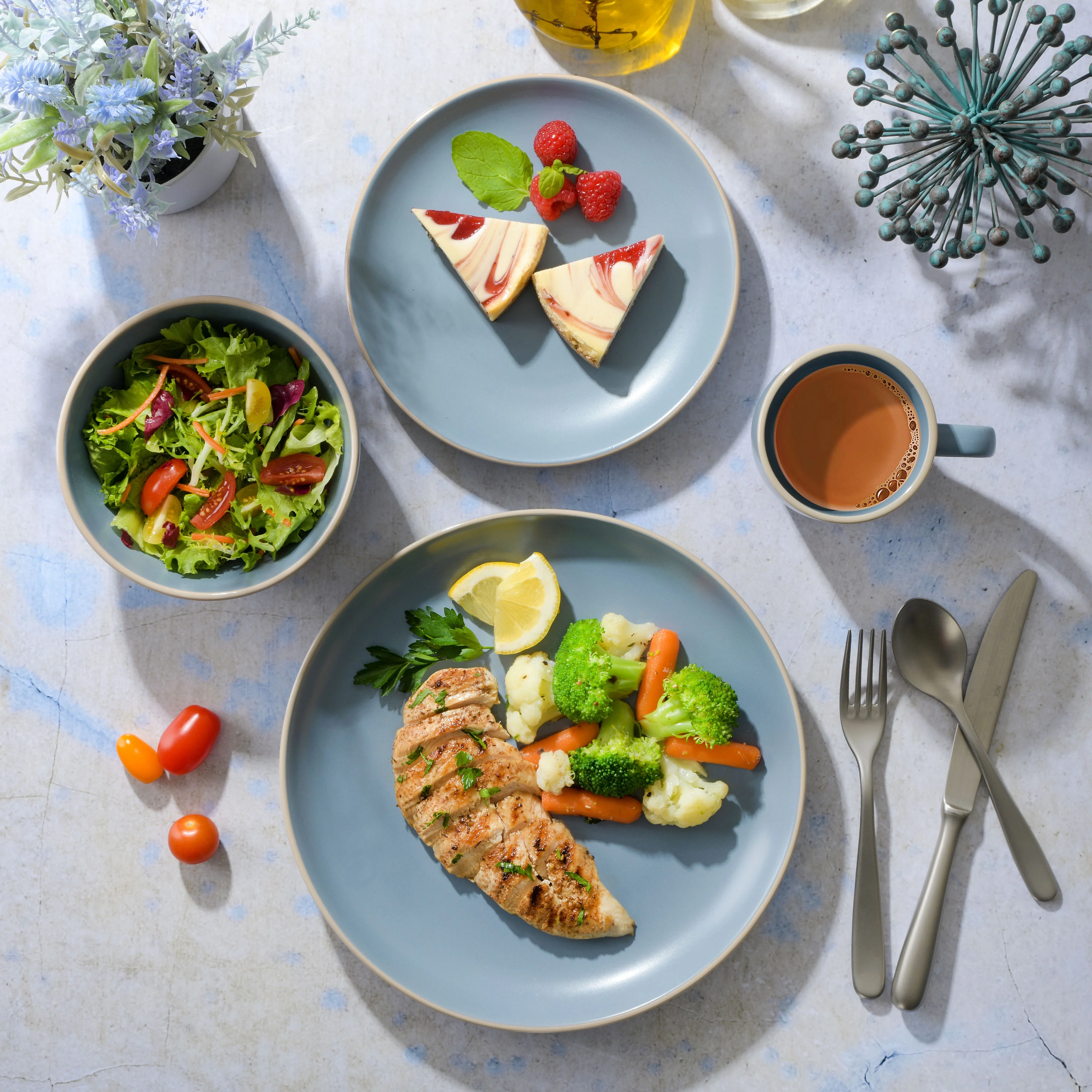 Gibson Home Rockaway 32 Piece Dinnerware Set - Gray