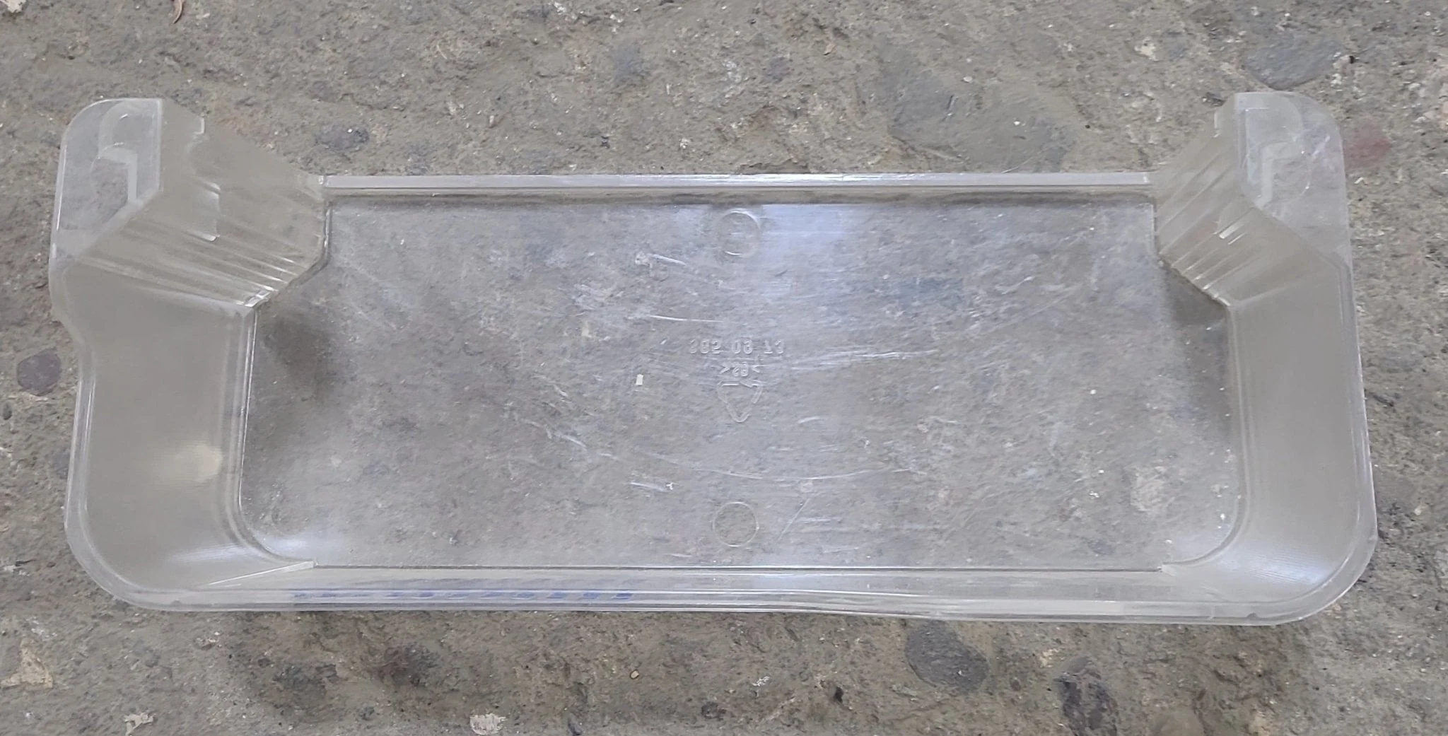 Used Dometic Freezer Door Shelf Bin Clear (3850973045)