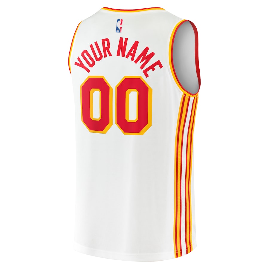 Youth Atlanta Hawks Fanatics White Fast Break Replica Custom Jersey - Association Edition