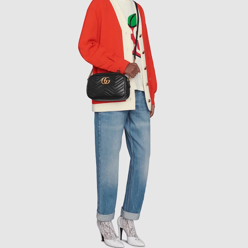 Gucci Marmont Small Shoulder Bag Camera Bag 447632