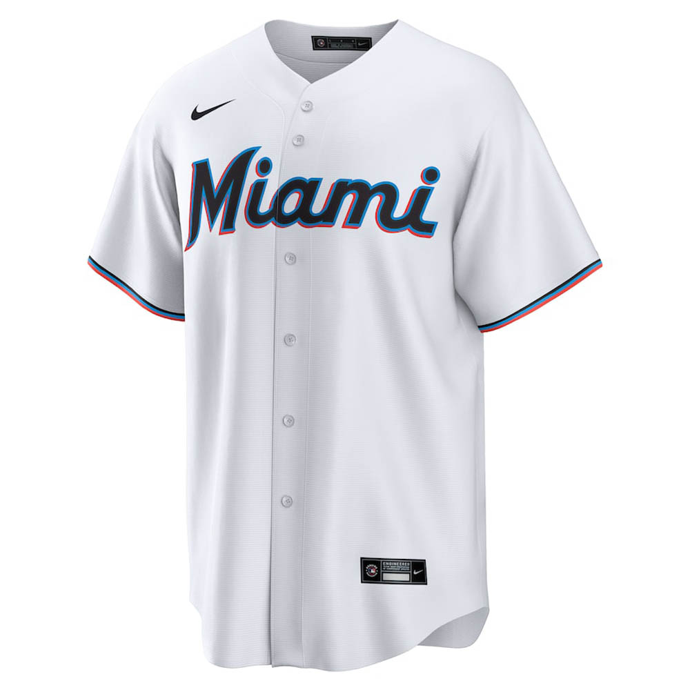 Youth Miami Marlins Jesus Luzardo Cool Base Replica Home Jersey - White