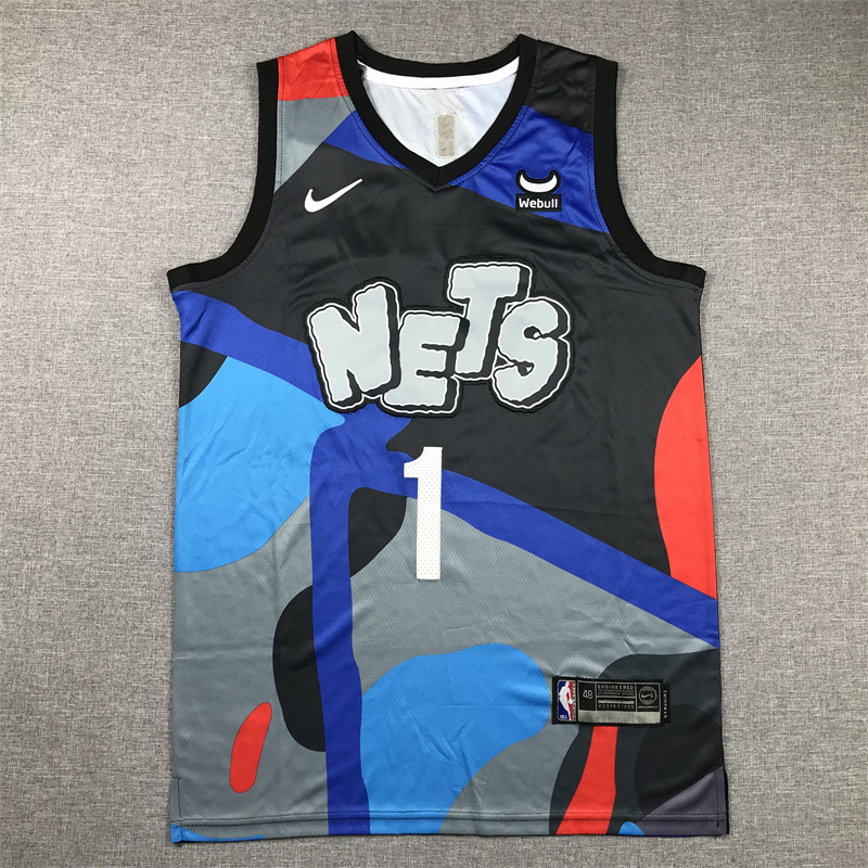 Unisex Nets 2024/25 Embroidered Swingman Jersey City Edition