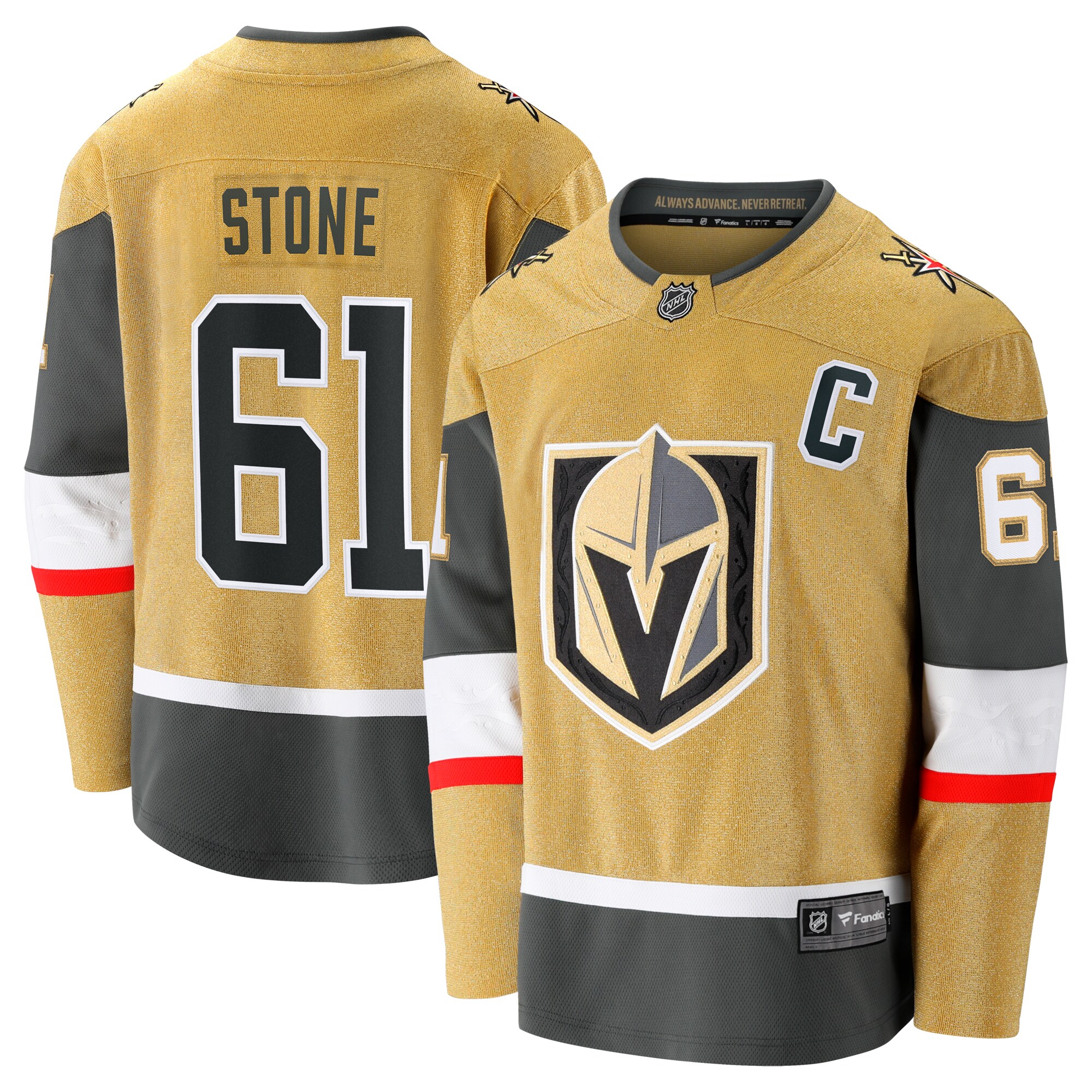 Mark Stone Vegas Golden Knights Fanatics Home Breakaway Jersey – Gold