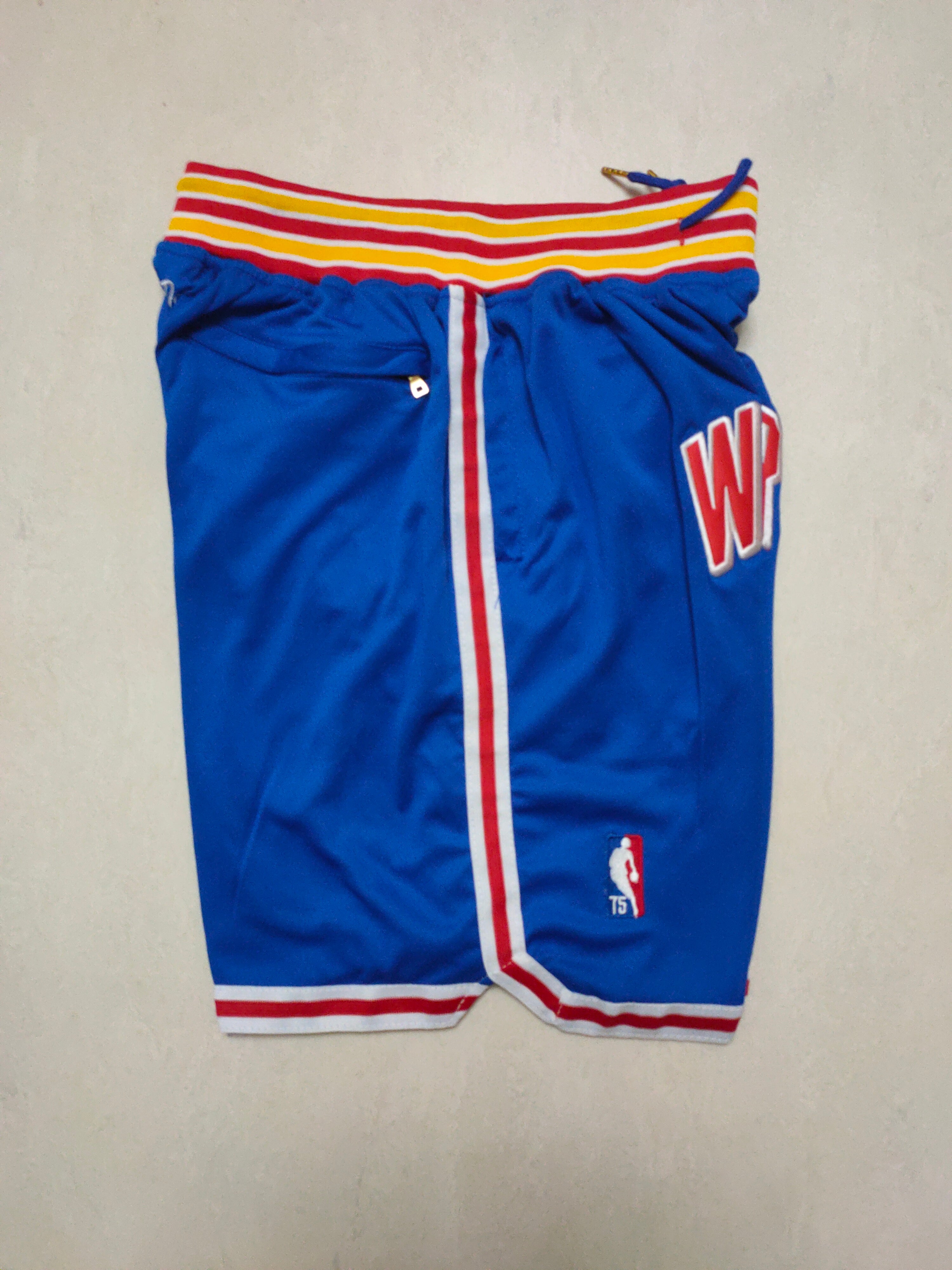 Golden State Warriors Colorful Blue New 75th Anniversary Pocket Pants