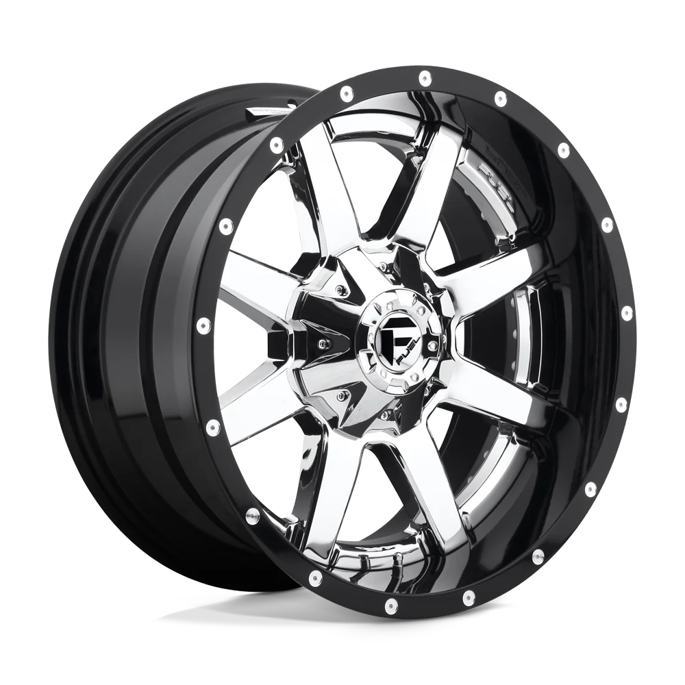 Fuel 2PC Cast Aluminum Rim D260 24X14 6X135/5.5 CHR-PLATED-GBL -75MM, D26024409845