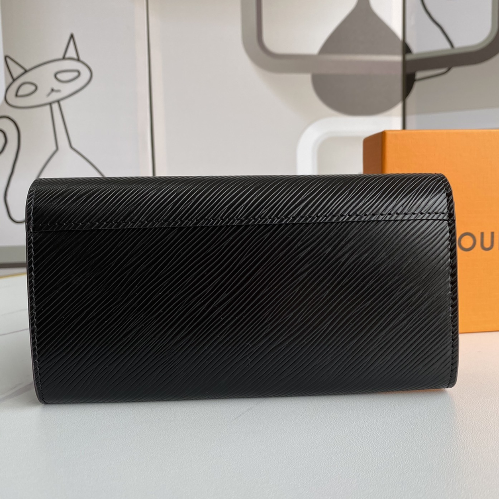 Louis Vuitton Twist Wallet Epi Black 7.5 Inches M67510