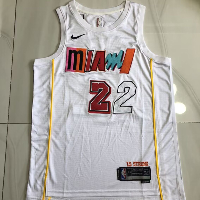 Jimmy Butler Miami Heat White 22 MN