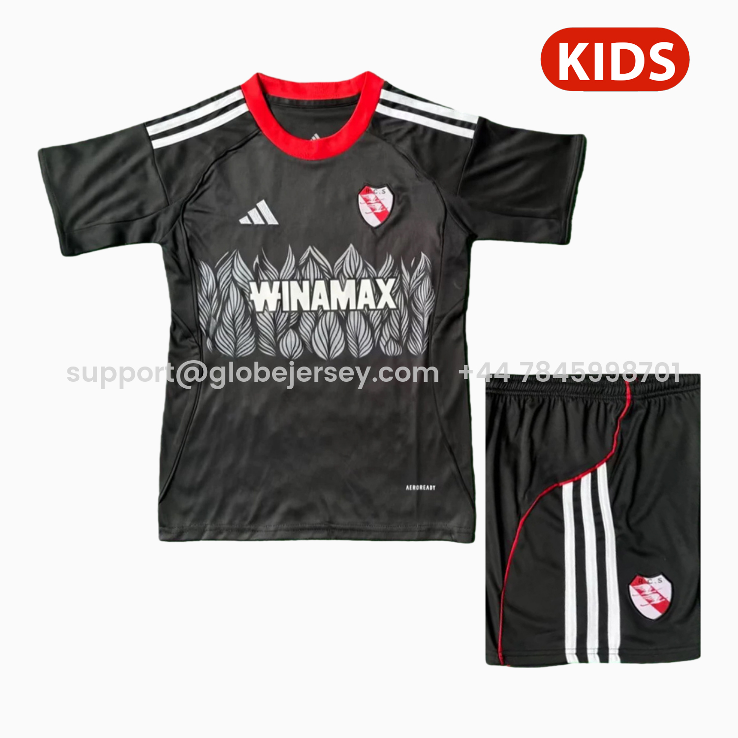 Strasbourg 25-26 Third Black Kids Kit
